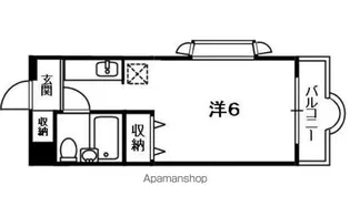 ACADEMIAKITAGEN【106号室】の間取り