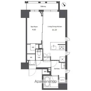 コンフォリア台東根岸【7階】の間取り