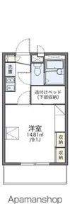 レオパレスセジュール弐番館【1階】の間取り
