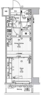 ザ・プレミアムキューブG潮見【6階】の間取り