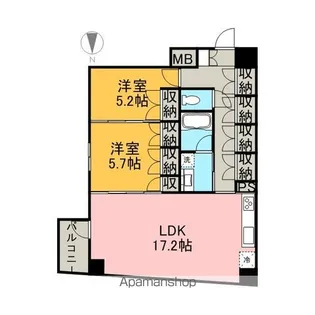 1SLDKの間取り画像
