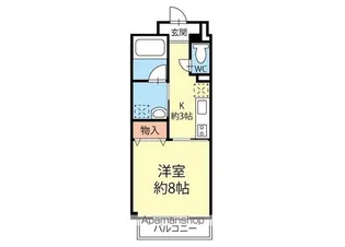 1Kの間取り画像