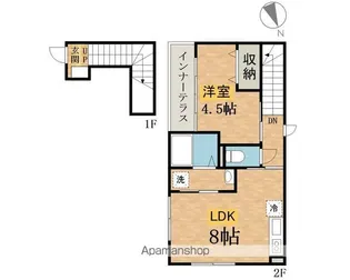 東京都八王子市子安町1丁目【アパート】の間取り