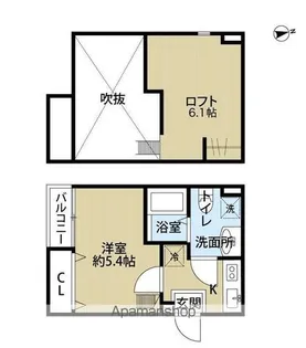 エスパーセK【2階】の間取り