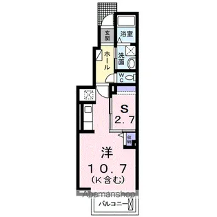 グランド ソレイユ弐番館【102号室】の間取り