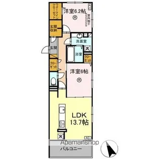 D’S LIEN (ディーズリアン) D【3階】の間取り