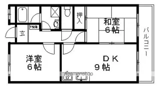 2DKの間取り画像