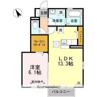 ルイティア Ⅲ【1階】の間取り