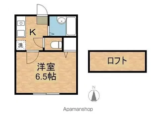 桐生イーストコア【104号室】の間取り