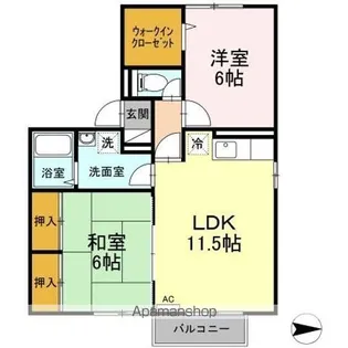 サンシルフィーK【2階】の間取り