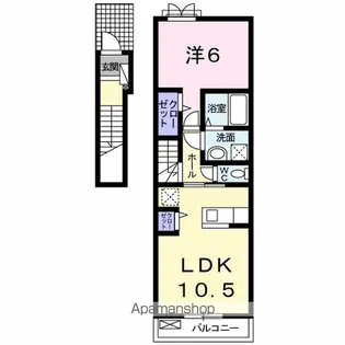 シャンドラ【2階】の間取り