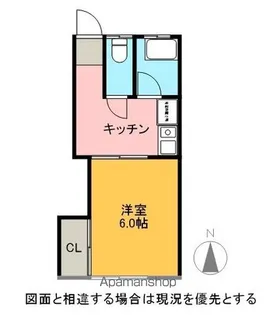 コーポライアン【208号室】の間取り