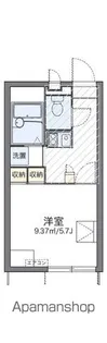 レオパレスアルカネット【105号室】の間取り