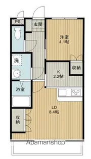 リバティ−コート・K【1階】の間取り