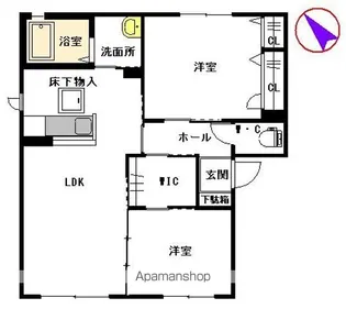 ファームタウン広楽園 A棟【1階】の間取り