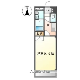サンシャイン ビレッジ【202号室】の間取り