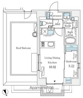 1LDKの間取り画像