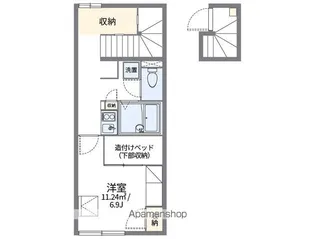 レオパレスラヴィー【2階】の間取り