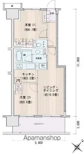 エスティメゾン豊洲レジデンスC【8階】の間取り