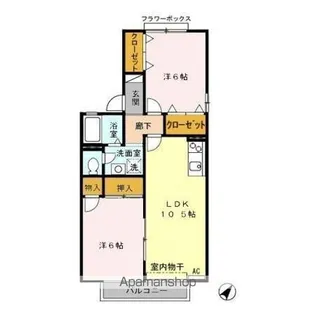 セラン B【2階】の間取り