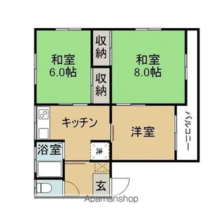 コーポ栄(しげる)【2階】の間取り