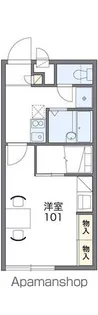 レオパレス三政荘【2階】の間取り