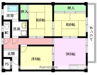 ヴィラコトブキ【3階】の間取り