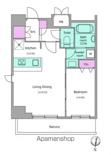 ラクラス両国【7階】の間取り