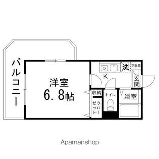 コンフォートKM【508号室】の間取り
