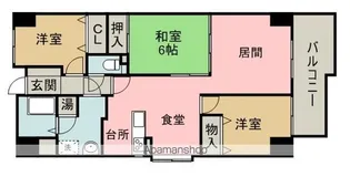 サーパス中須賀【2階】の間取り