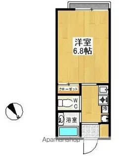 ベルハウスⅡ【102号室】の間取り