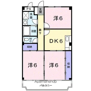 グランドール柏【2階】の間取り