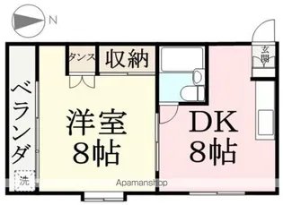 ルーミングハウス【3C号室】の間取り