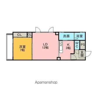 コーポ カーヤ【4階】の間取り