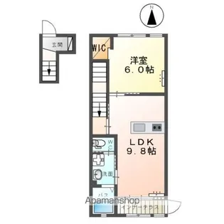 フリア【201号室】の間取り