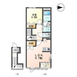 パレス・ウィスタリア【2階】の間取り