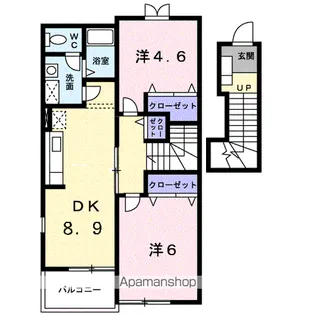 サウス・ソレイユ A【2階】の間取り