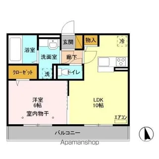 フィーカ アパルフェ【2階】の間取り