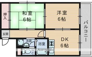 ガーデンハイツ西田【4階】の間取り