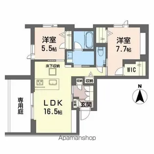 ヴィステリオ プレミア【106号室】の間取り