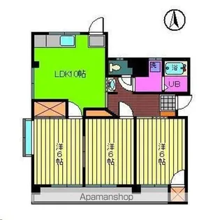 メゾンド・モラール【101号室】の間取り