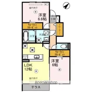 エスパシオI【1階】の間取り