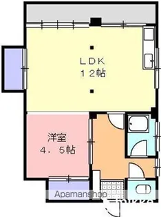 松縄コーポ【201号室】の間取り