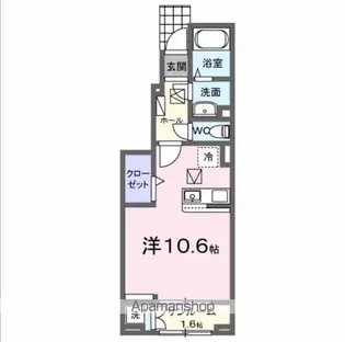 ディーア・レオラ【1階】の間取り