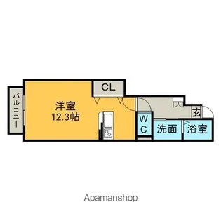イースタンヒルズ【101号室】の間取り