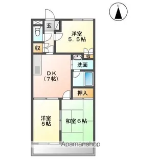 コンフォール壱番館【3階】の間取り