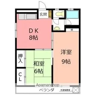 石田ハイツ【401号室】の間取り