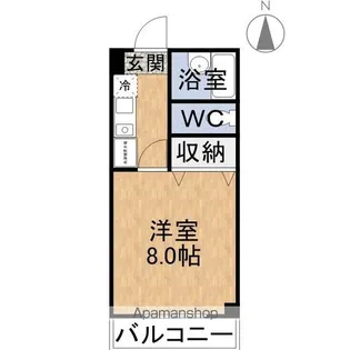 メゾンそれいゆ【102号室】の間取り