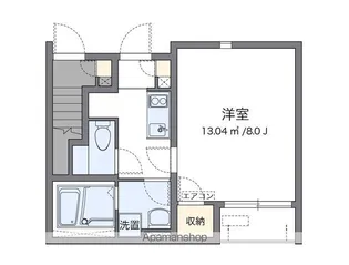 レオネクストポセイドンⅡ【105号室】の間取り