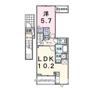 ホグワーツB【2階】の間取り